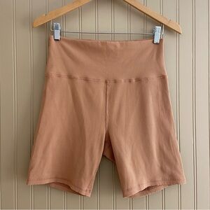 OFFLINE by Aerie Ribbed 7 Inch Bike Short in Tan Women’s Size XL